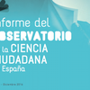 image for Report of Observatory of citizen science in Spain 2016