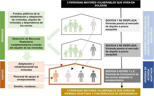 Image for PROAGING - Nueva política pública para el reto habitacional de la dependencia y el mercado de alquiler a través de la Cooperativa Vecinal de Personas Mayores