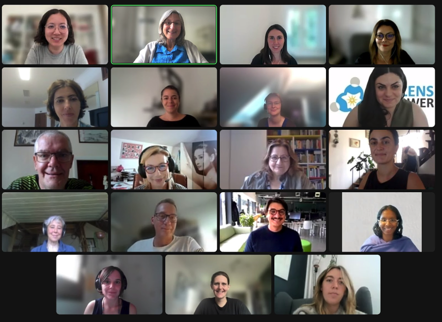 Screenshot of some CS Ambassadors and ECSA team members at the kick-off meeting of the CS Ambassador network.